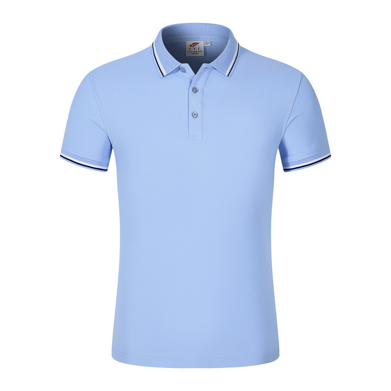 TYF1683#로얄 블루 스트립 면 60% 속건성 섬유 40%