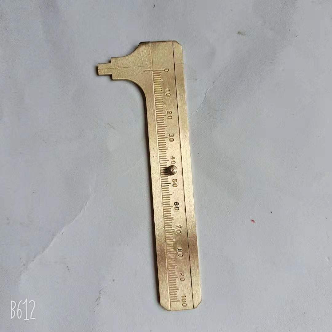 文玩铜卡尺便捷式迷你游标尺 迷你小型工业级卡尺80mm 可激光刻字