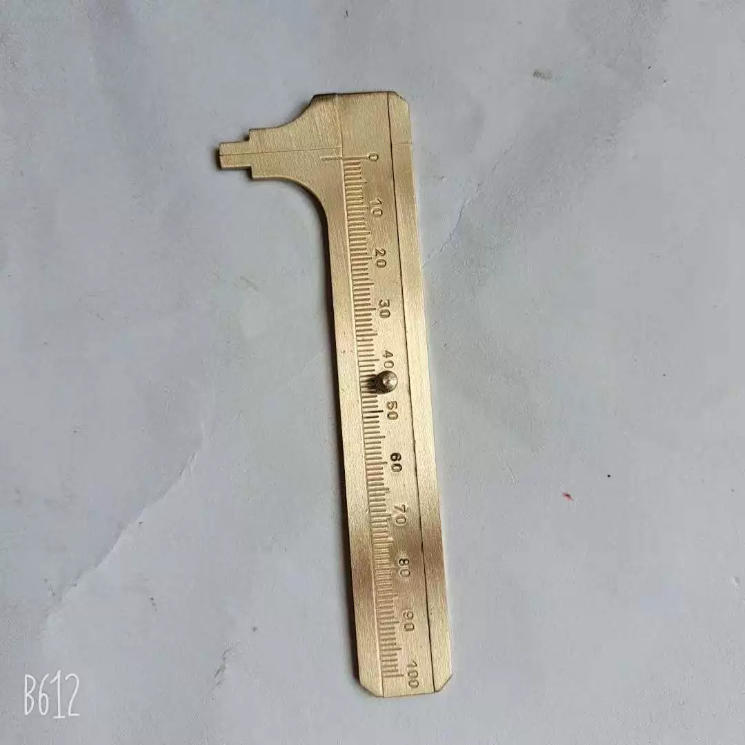 Медный штангенциркуль Wenwan Портативный мини-штангенциркуль с нониусным штангенциркулем 80 мм с лазерной гравировкой