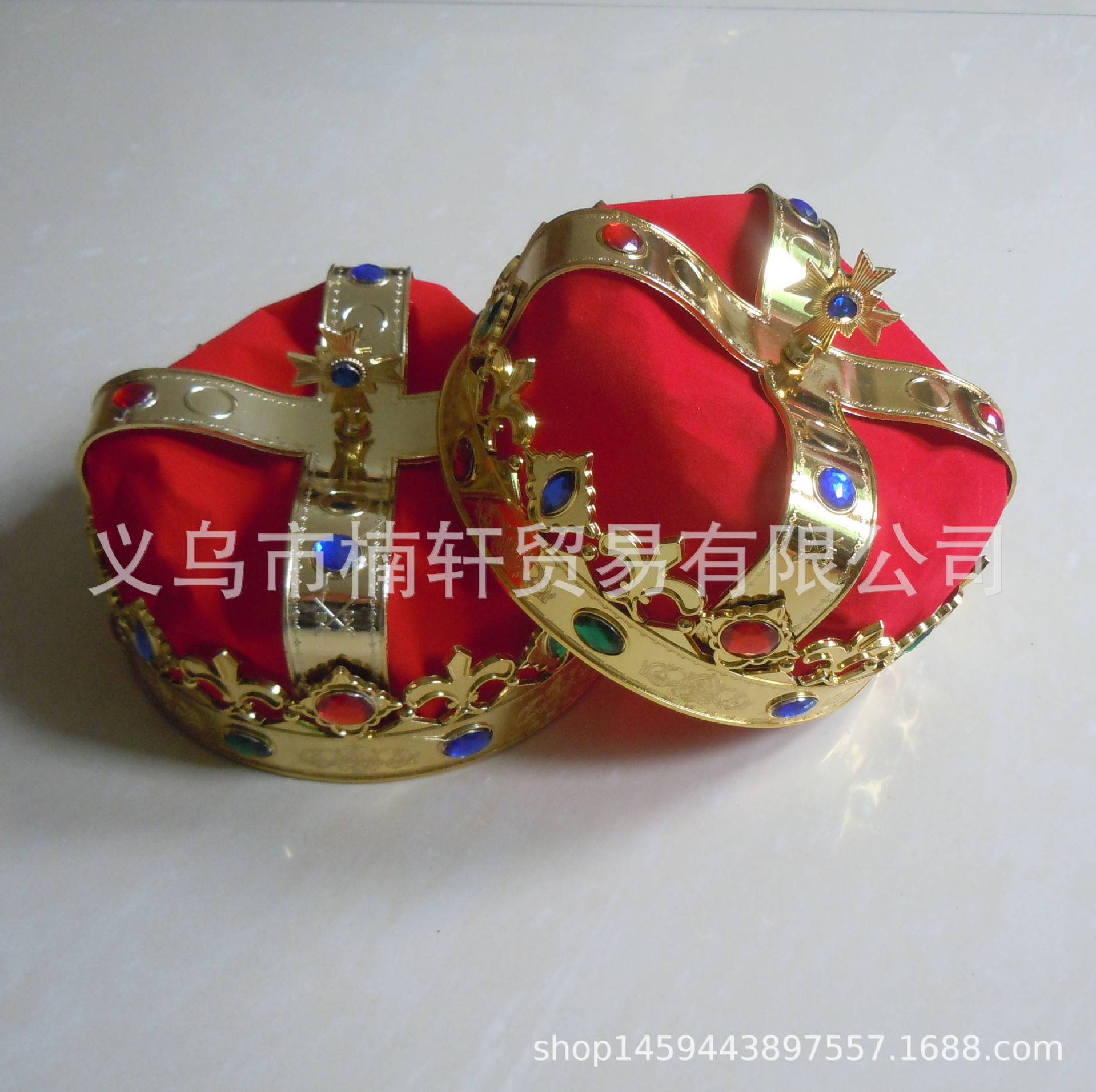 Carnaval Halloween fiesta de cumpleaños fiesta papel vestido gema rey corona emperador sombrero