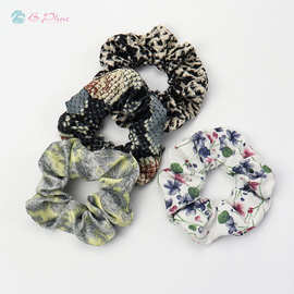 厂家批发欧美跨境简约头花复古大肠圈 圣诞节发圈 爆款发饰头圈