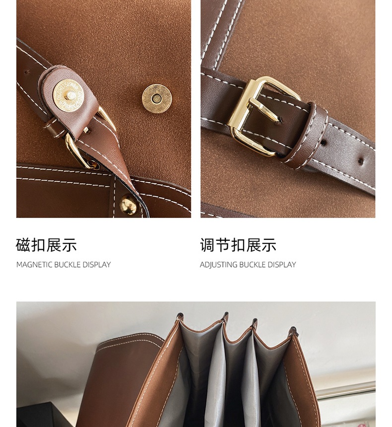 Ba lô nữ canvas phong cách retro Anh quốc, kiểu dáng đa năng cho sinh viên — Màu đen chi tiết 12