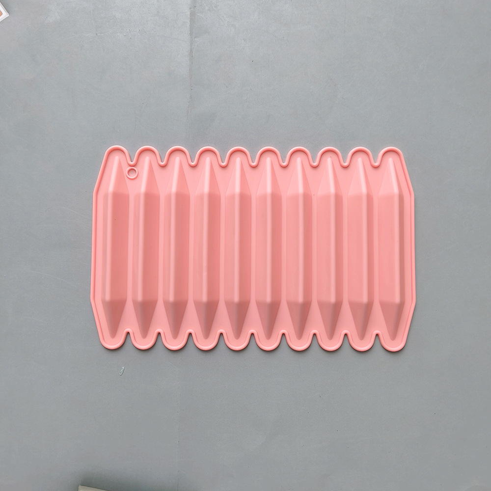 10 lápices de lápices 741 molde de silicona molde de galletas molde de chocolate molde de pastel decoración utensilios de horneado