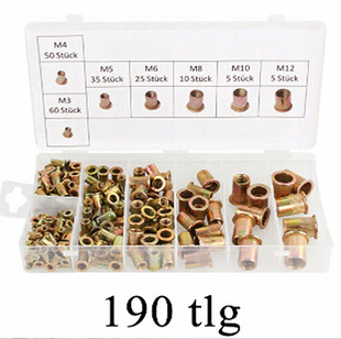 190pcs���T��ĸM3-M10̼�僲��\���T��ĸƽ�^�Q�y���Tᔡ��羳��