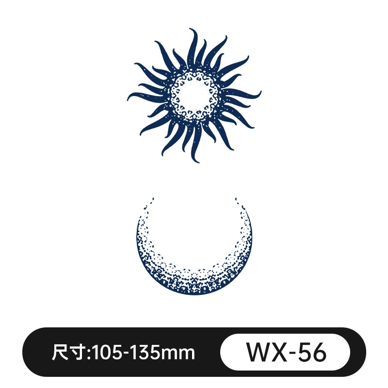 Waterproof fresh retroreflective herbal tattoo stickers for men and women, long-term effect