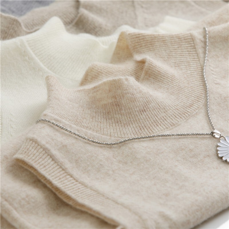 Autumn and Winter Cashmere Half-Turtleneck Knitted Vest for Women, Loose Casual Simple Versatile Sleeveless Sweater Pullover Autumn and Winter Cashmere Half-Turtleneck Knitted Vest for Women, Loose Casual Simple Versatile Sleeveless Sweater Pullover