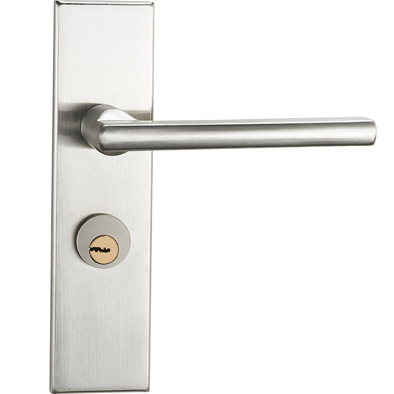 Cerradura de puerta de acero inoxidable del hogar mudo universal cerradura de puerta interior manija de la puerta hardware de la puerta cerradura de la puerta del dormitorio sola lengua