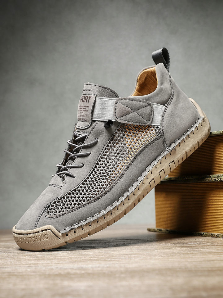 Giày thể thao lưới thoáng khí unisex form rộng phong cách năng động — 9889 màu kaki, 9889 màu trắng, 9889 màu xám, 9889 xanh da trời chi tiết 29