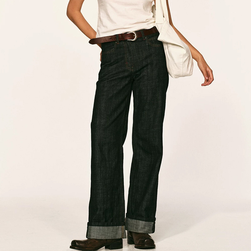 In the Process of Production, Alrigh【Same Style】Capsule Series Straight-Leg Jeans New American Trendy Brand High Street Wide Fit In the Process of Production, Alrigh【Same Style】Capsule Series Straight-Leg Jeans New American Trendy Brand High Street Wide Fit