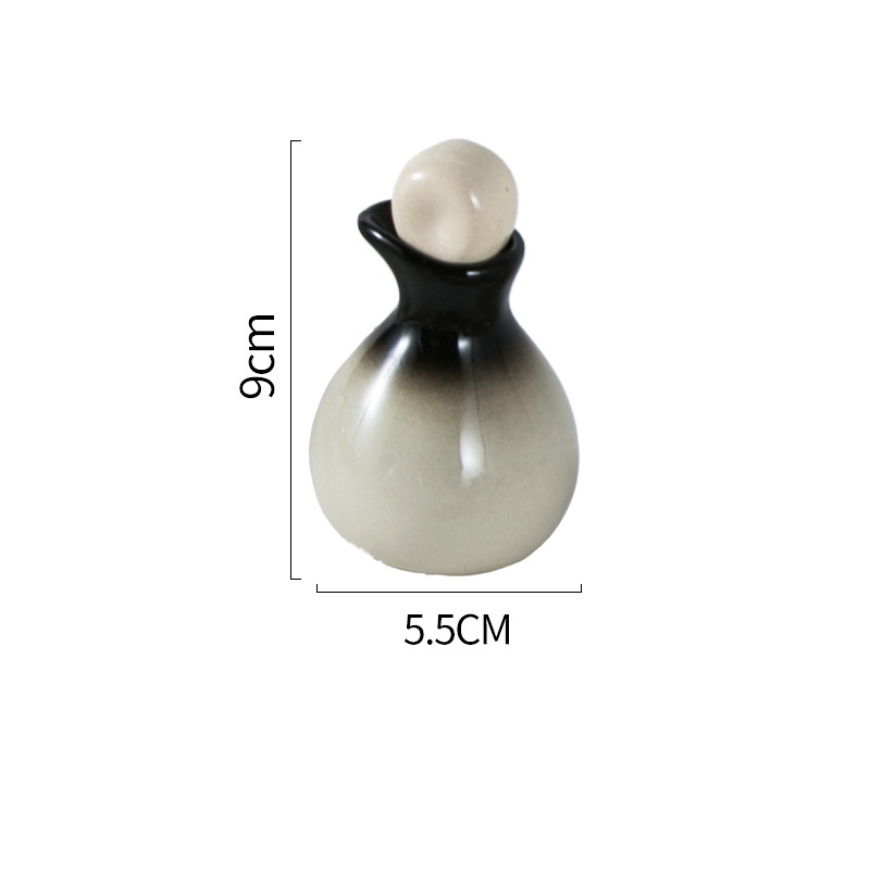Salón de belleza tailandés botella de aceite esencial olla botella de pico de pato botella de cerámica botella de fragancia aceite ahumado sub-paquete volátil cubierta de la botella de perfume