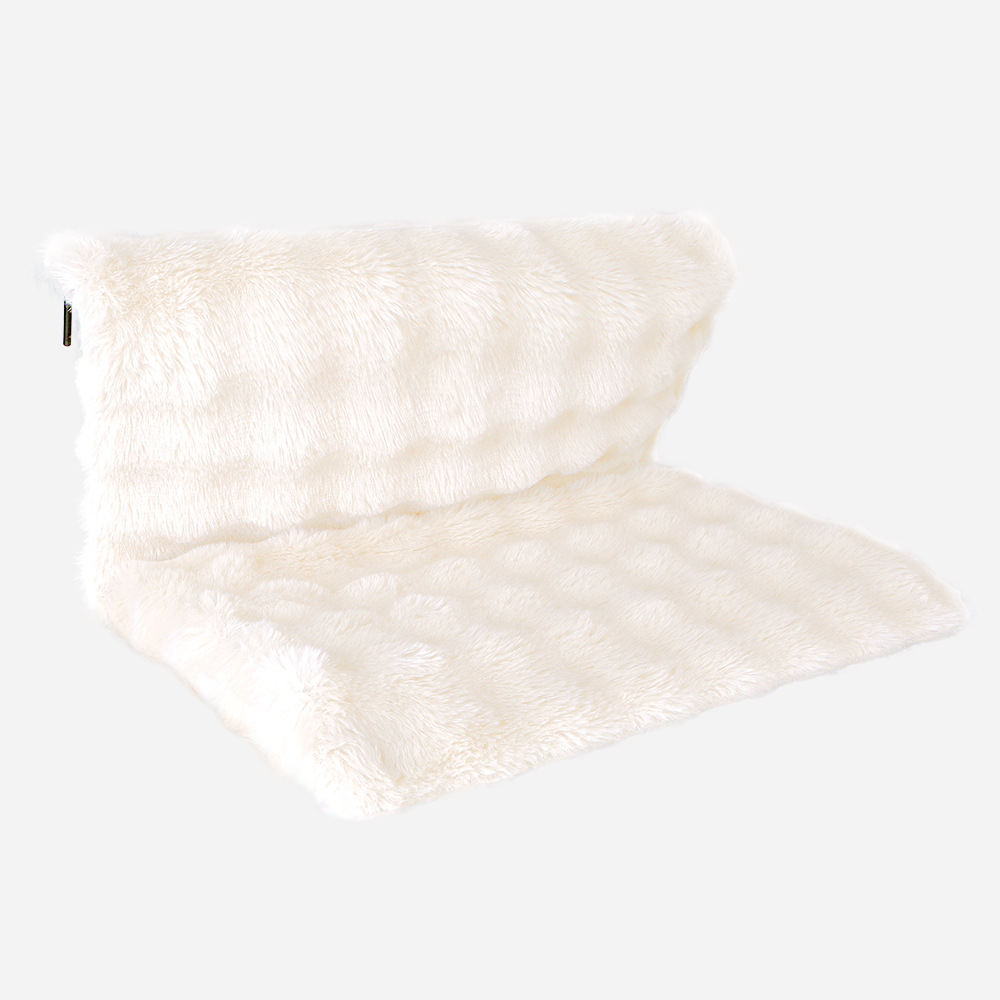 L자형 해먹 - 버블 벨벳 화이트