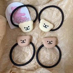 可愛米咖小熊發圈ins軟萌卡通發繩少女心甜美馬尾髮飾學生皮筋女