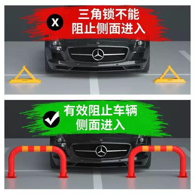 Thickened gantry parking space: Car lock