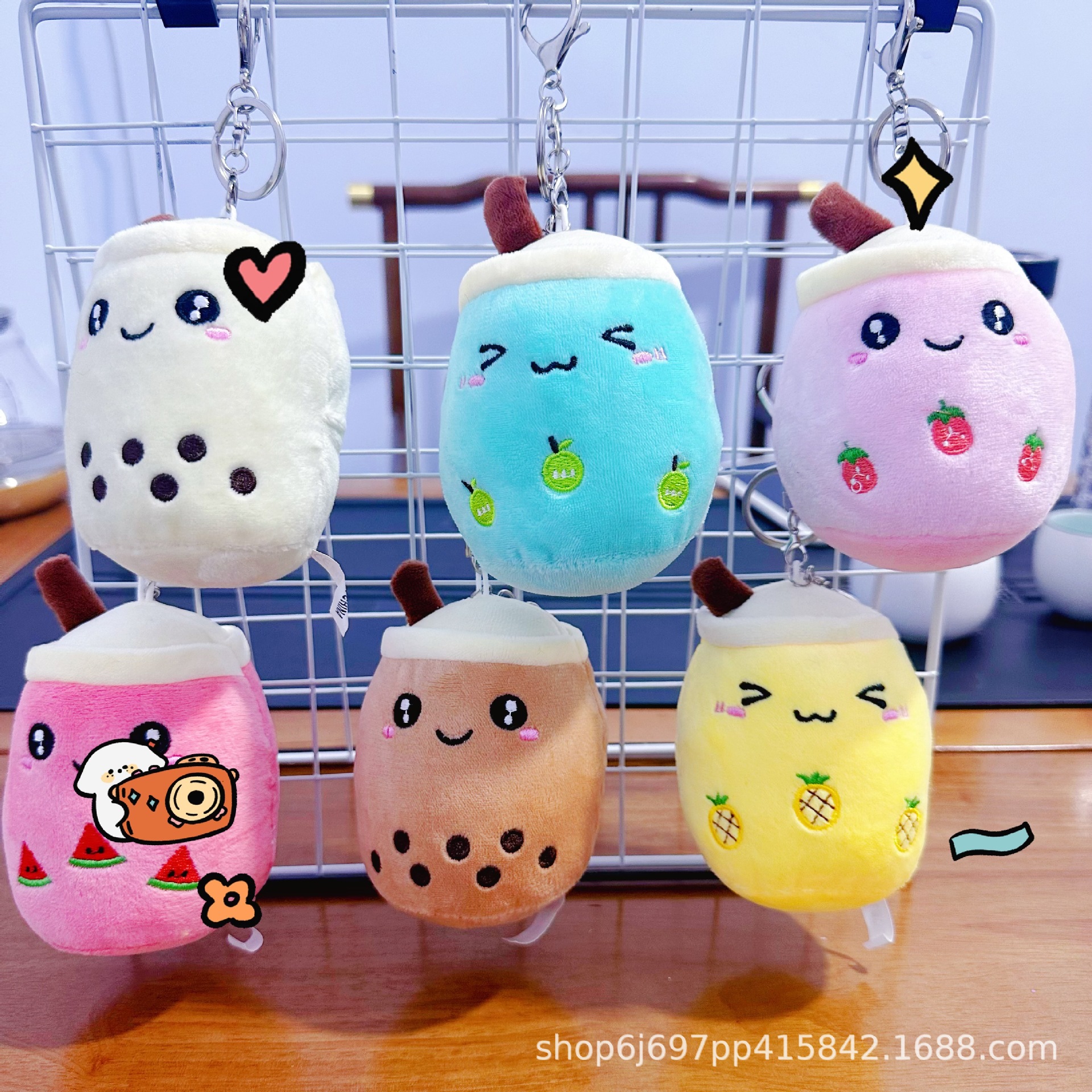 Cuatro pulgadas muñeca de peluche pequeño colgante muñeca llavero muñeca mochila colgante juguete de peluche regalo