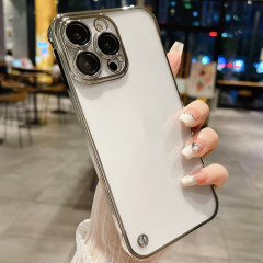適用iphone14電鍍無邊框14pro手機殼13簡約12高級感13pro max代發