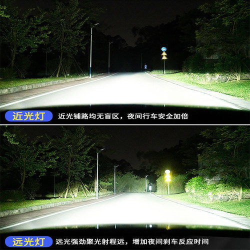 Wholesale H4 Car LED Headlights Universal Bulbs with Lens Y7 Type Headlight Bi-Function Spotlight 12V Headlamp
