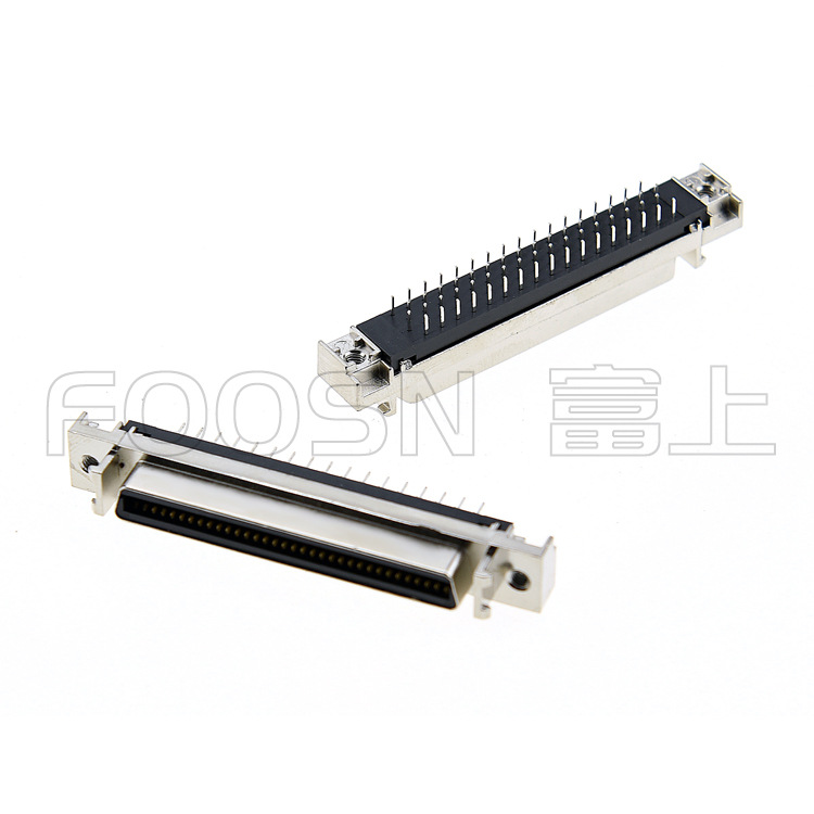 三菱、松下、安川伺服电机插座SCSI 68芯 直插180度母座 CN型接口