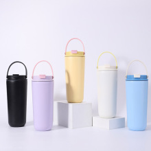 跨境304不锈钢保温杯高颜值真空双层咖啡杯学生水杯大容量双饮杯