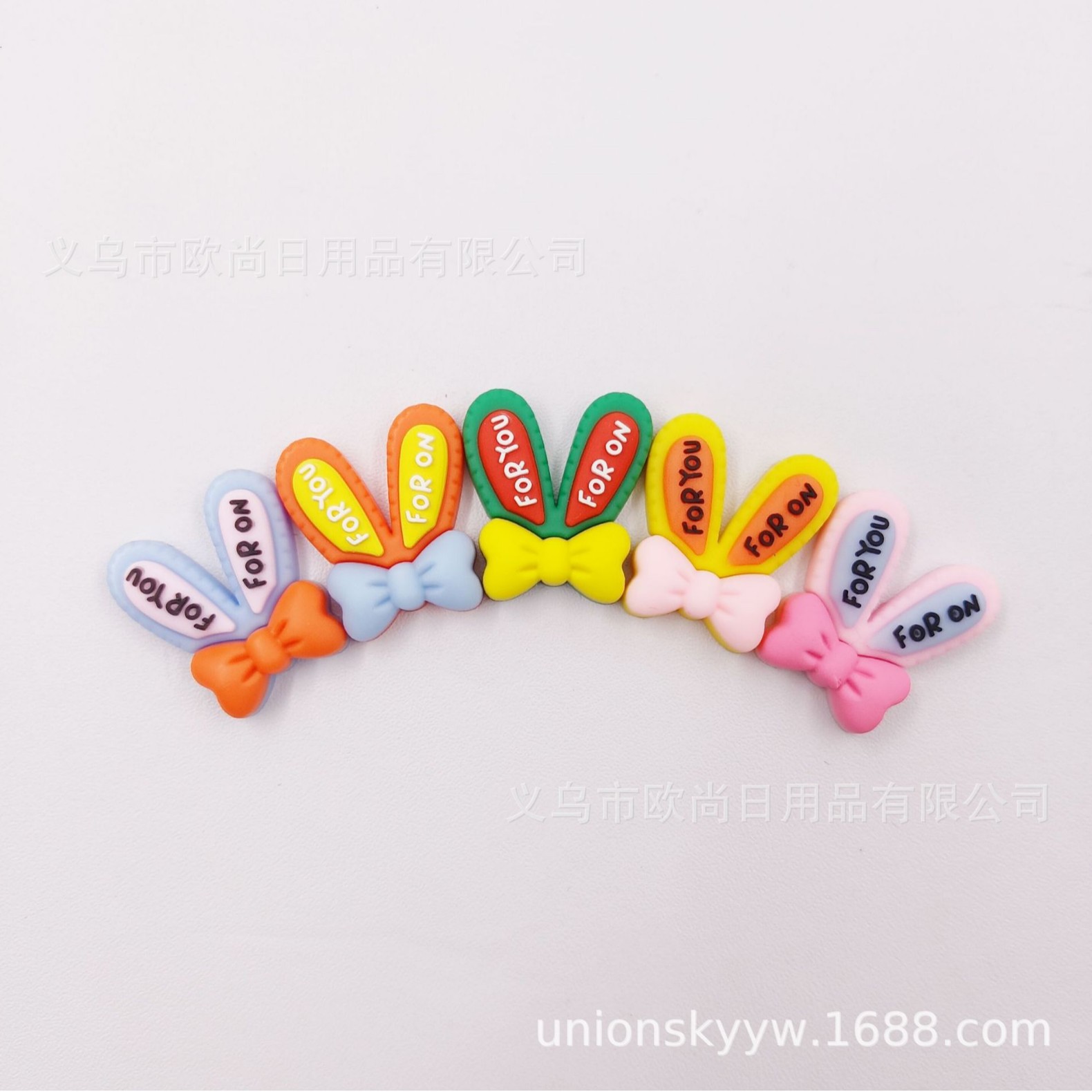 Creative cartoon rainbow hairgrip with bow