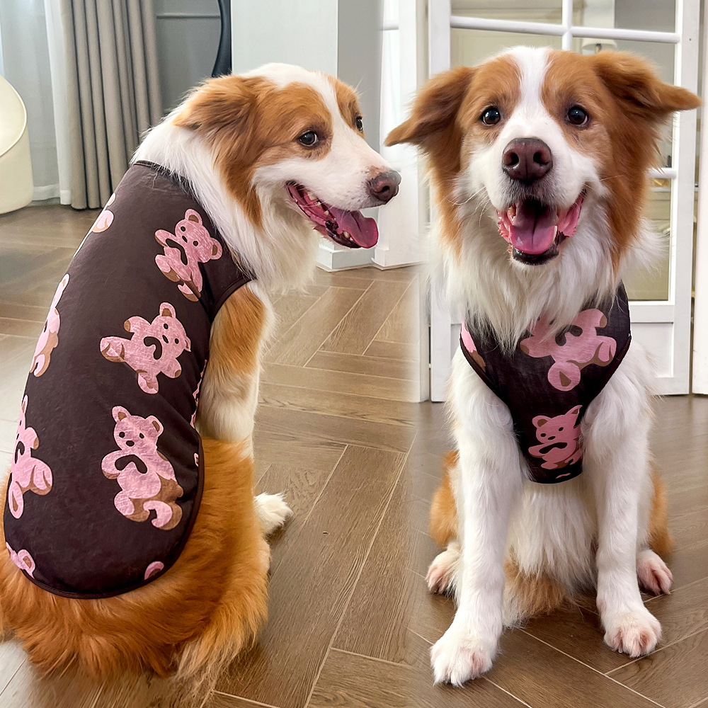 Perro grande mascota de verano gato chaleco ropa para perros y gatos Teddy Bear Fund Fuduko ropa para perros image 10