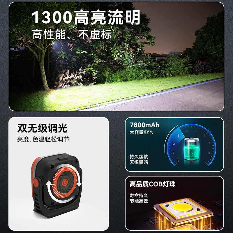山力士C1200露营灯营地灯led充电帐篷灯超亮野营灯应急户外照明灯|undefined
