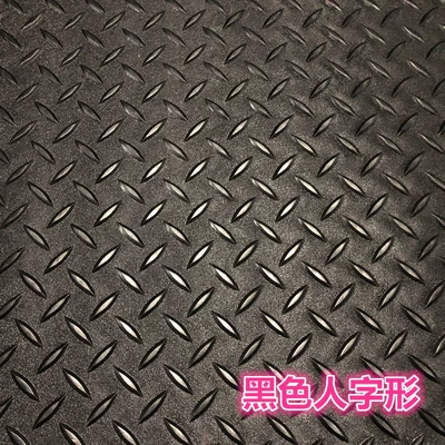 Basement moisture-proof rubber floor mat, Avtomobil döşəmə paspasları - black-herringbone-pattern-cowhide-6090cm-household-small-door-mat