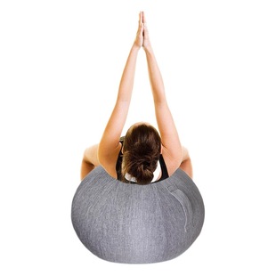 Imitation linen fitness yoga ball cover large anti-dirt permeable cotton and linen yoga ball storage protective cover 55cm
