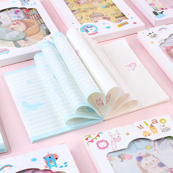 Japanese and Korean Creative Cute Hand Account Book quicksand book Children's small book Diary student School Supplies gift gift