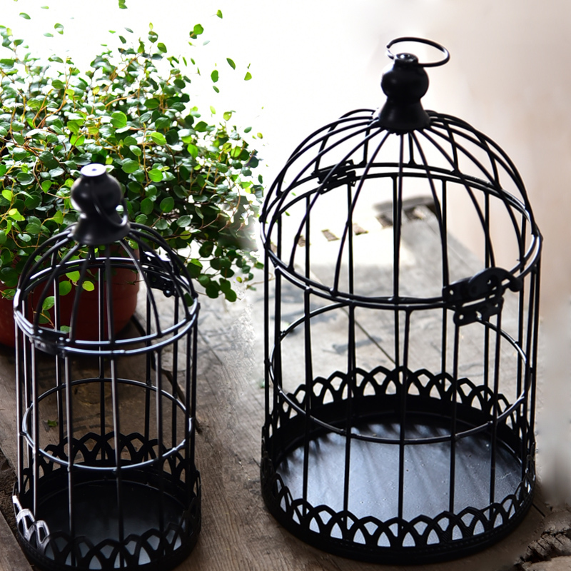 European-style iron bird cage window decoration wedding photography props fake flower decoration floral flower arrangement artificial rattan winding European-style iron bird cage window decoration wedding photography props fake flower decoration floral flower arrangement artificial rattan winding