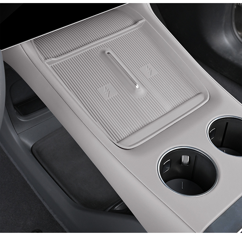 Suitable for Xiaomi Yu7 Front Water Cup Mat Protective Stickers, a Pair of Silicone Center Console Water Cup Anti-Slip Pads