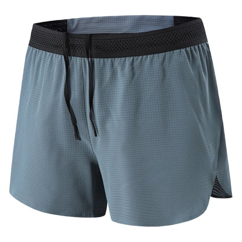 Pantalones cortos de secado rápido, estilo europeo y americano, holgados y transpirables, pantalones deportivos dos en uno para exteriores, diseño deportivo antiexposición para correr.