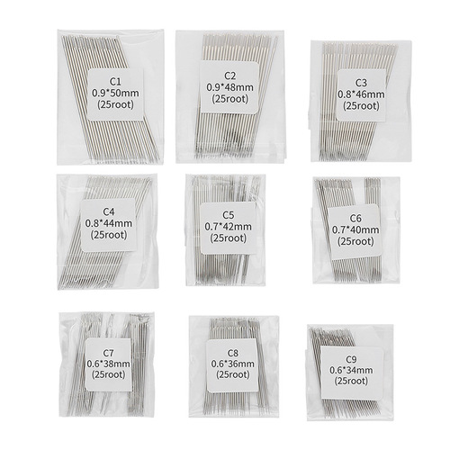 Manufacturer wholesale C1-10 hand sewing needle household large eye steel needle for sewing clothes and quilt needle cross stitch embroidery needle