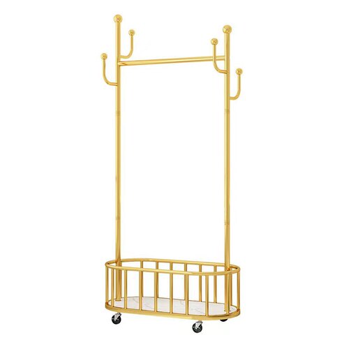 Cactus coat rack floor-standing bedroom clothes rack movable home living room clothes storage rack light luxury coat rack