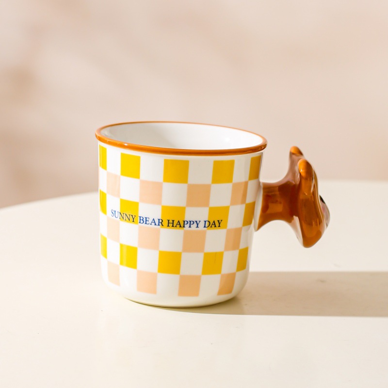 Personalidad creativa lindo taza de cerámica taza pareja taza de agua taza de café regalo de cumpleaños regalo de nicho