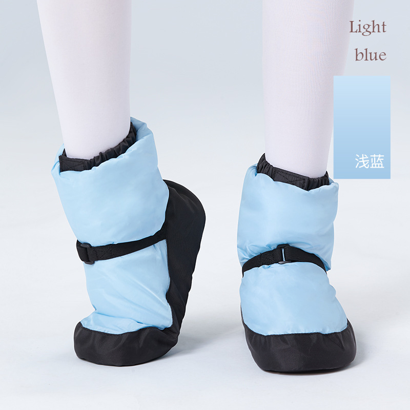 Zapatos de baile adultos práctica botas calientes invierno forro polar engrosada rendimiento zapatos de baile ballet danza práctica botas