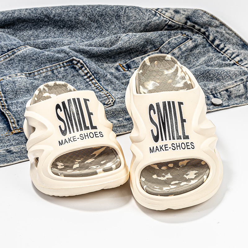 2024 verano nuevo estilo de moda para hombres y mujeres con una sola sola zapatilla ligera transpirable pareja zapatillas frías para usar sandalias
