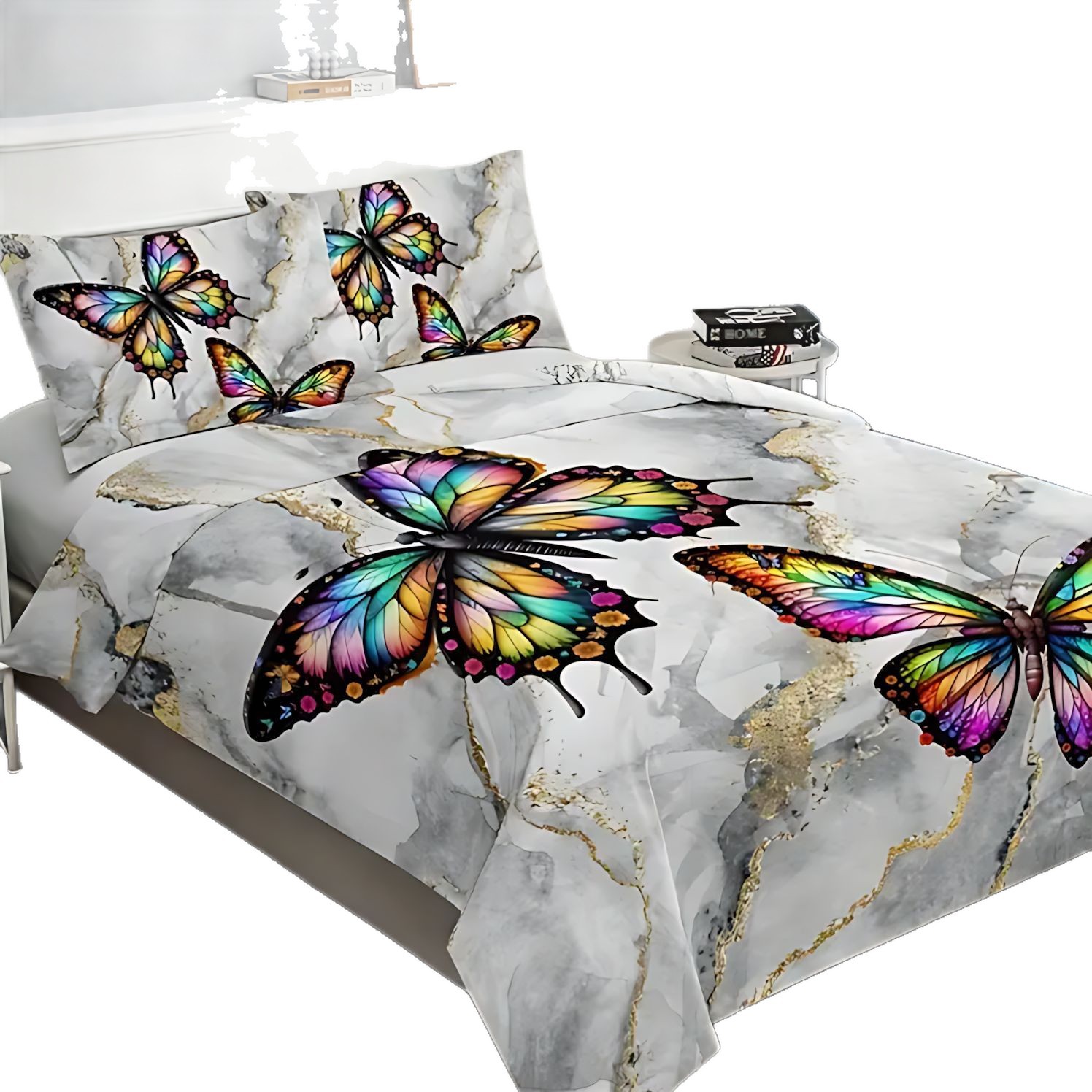 TEMU / JIT transfronterizo mármol clásico textura 3D impresión digital quilt kit fuente fabricante