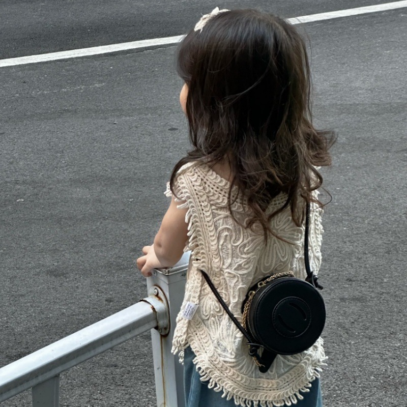 Bolsas de estilo coreano para niños y niñas, bolsas de hombro de moda de color sólido, mini bolsas para niños, nuevas bolsas de comercio exterior transfronterizas para niños