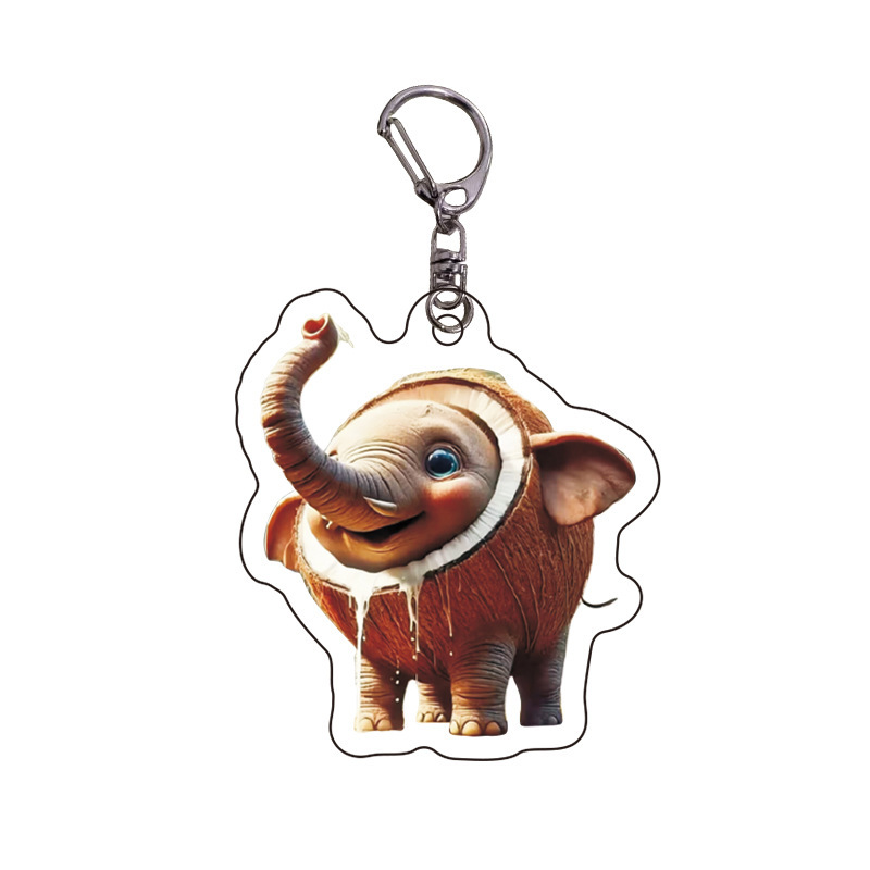 Douyin Hot Terrier, montañas extranjeras, mares y mares, Acrylic, bestias extrañas, llaveros abstractos divertidos, colgantes, regalos de celebridades de Internet