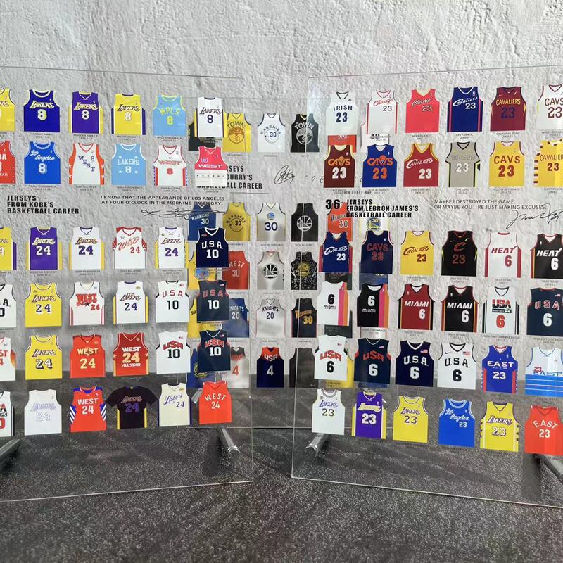 Kobe James Curry Career Jersey Sneakers Souvenir Photo Frame Picture Album Poster Ornaments Basketball Handset