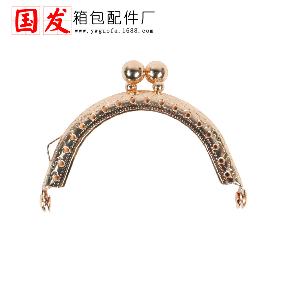 6.5CM semicircular cóncava tamaño de cabeza de perla, boca de goteo de agua bronce dorado, plata cuatro colores opcionales