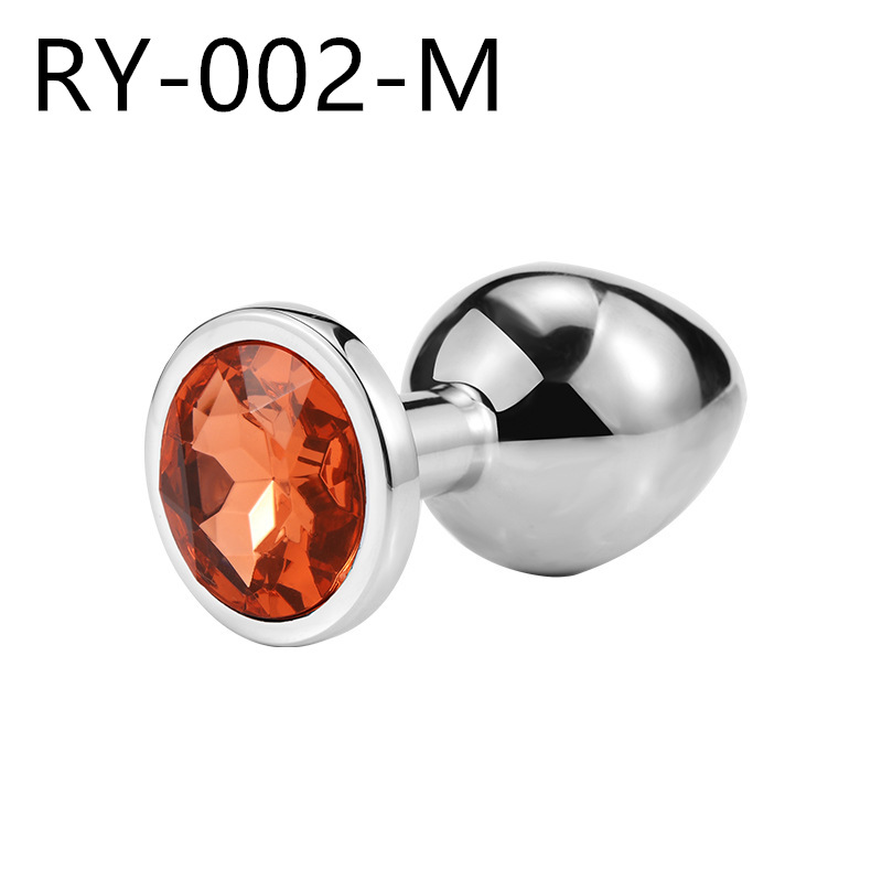 Volver corte metal anal plug adulto hombres y mujeres SM compartir masturbación clímax sexy anal plug adulto suministros pequeño mediano grande