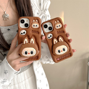 Cartoon silicone cloth cloth iPhone14/13 for Apple 12/11 Apple 16/15PROMAX mobile phone case