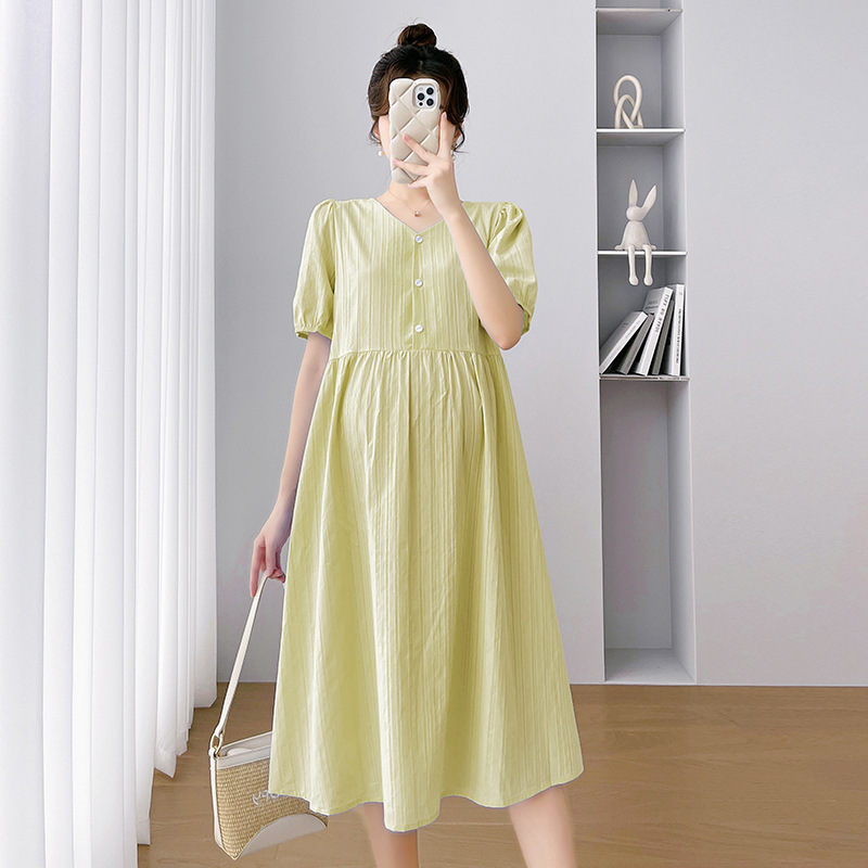 Pregnant Women's Dress Summer Loose Breastfeeding Summer Dress 2023 New High Quality V-neck Summer Dress for Children