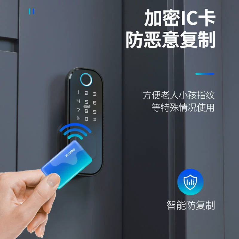 Двусторонний отпечаток пальца бык замок граффити wifi нержавеющая сталь уличный двор большой железный дверной замок со считывателем пароля TUYA умный замок