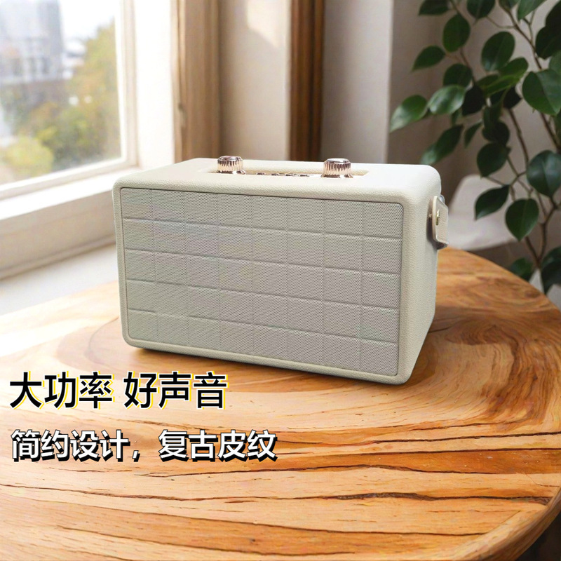 2025 新しいオーディオホームリビングルームサラウンド Bluetooth スピーカーワイヤレス屋外ポータブル木製スピーカーレトロマッハ|undefined