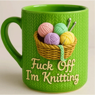 �羳�¿�Fuck Off I'm Knitting Mug��ë���R�˱��Ҿ��b��ȱ�