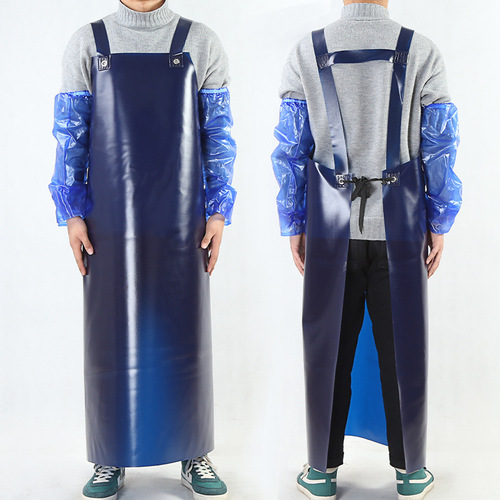 pvc industrial apron sleeves wholesale labor protection stone enlarged and thickened beef tendon straps waterproof apron whole body