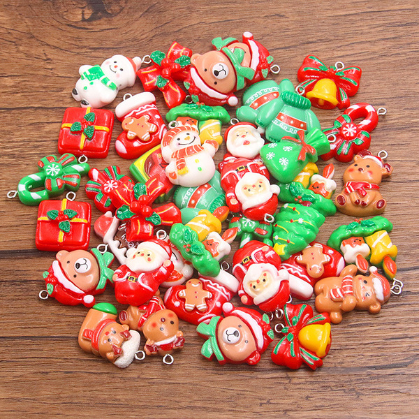 A variety of DIY resin accessories Christmas series charm Christmas…