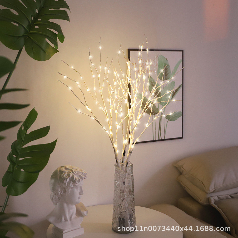 Simulation 50LED birch branch lights Home decoration creative glowing branch lights Christmas Halloween decoration lights 4